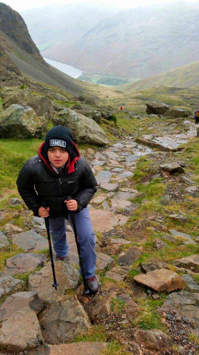 11 Year Old Ibrahim Climbs Scafell Pike For Cancer Care Ikca